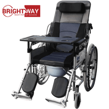 Manual Commode Wheelchair with Backrest | Commode Wheelchair Price in Pakistan - Image 2