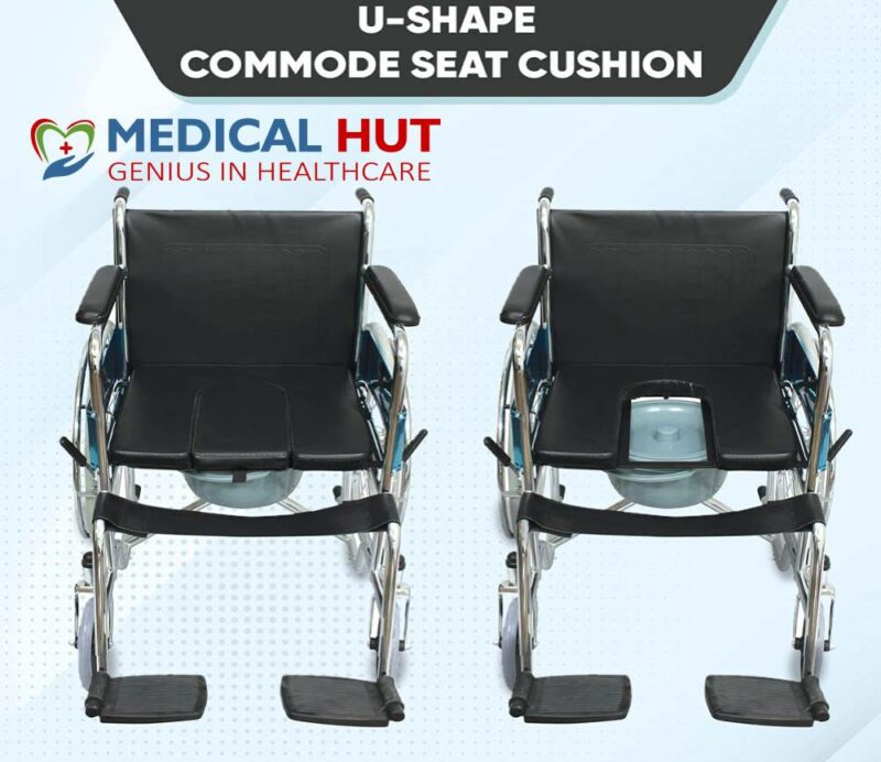 Foldable Commode Wheelchair