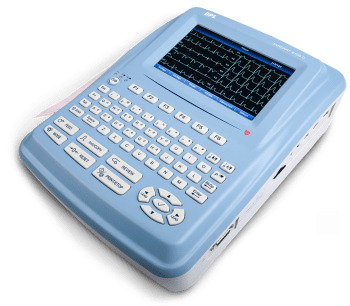BPL 9108D 12 CHANNEL ECG MACHINE 7 INCH DISPLAY