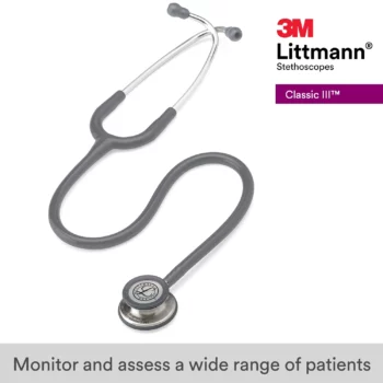 3M Littmann Classic III Monitoring Stethoscope - 5621 - Gray Tube