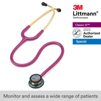 Stethoscope Rainbow Raspberry Gold 5806