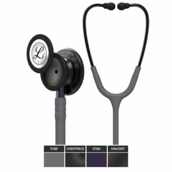 Classic III™ Stethoscope - 5873 - Smoke Gray Tube Black Finish 2