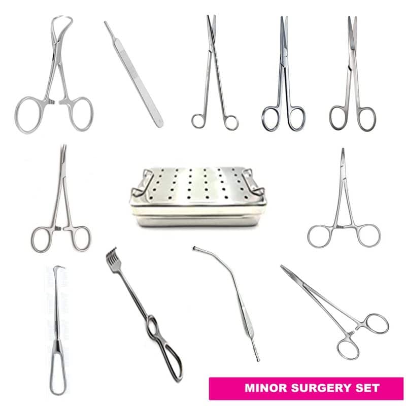 Minor surgery instruments set