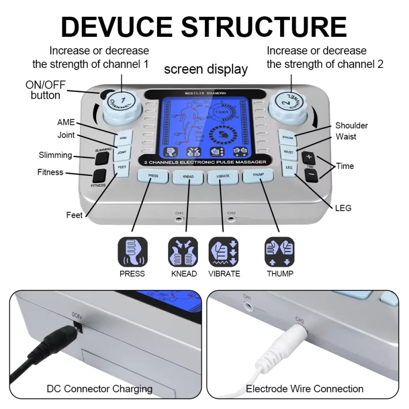 12-Modes-Digital-Electric-Pulse-Massager-functions