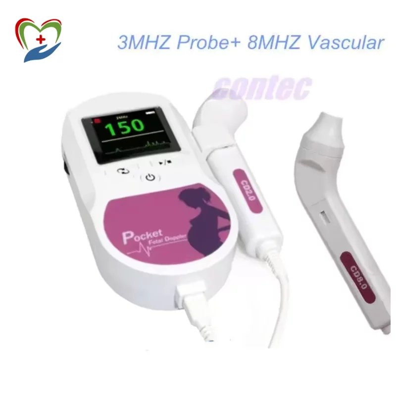 Handheld Pocket Fetal Doppler with probe