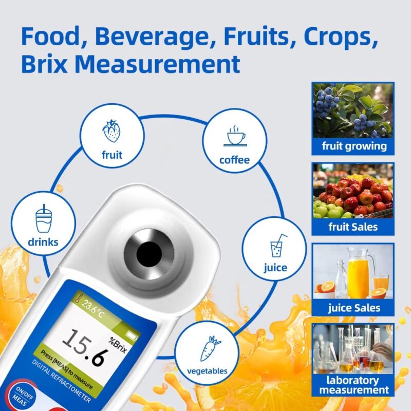 New 0–35% Digital Brix Refractometer – Accurate Sugar Content Tester for Drinks, Fruits & Juices - Image 4